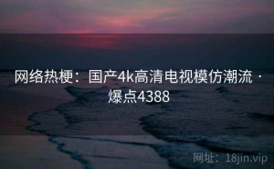 网络热梗：国产4k高清电视模仿潮流 · 爆点4388